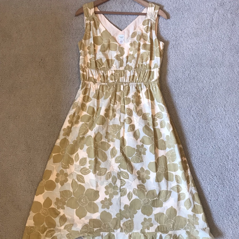 Garnet Hill Floral Summer Midi Dress